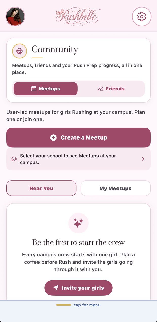 Community screen